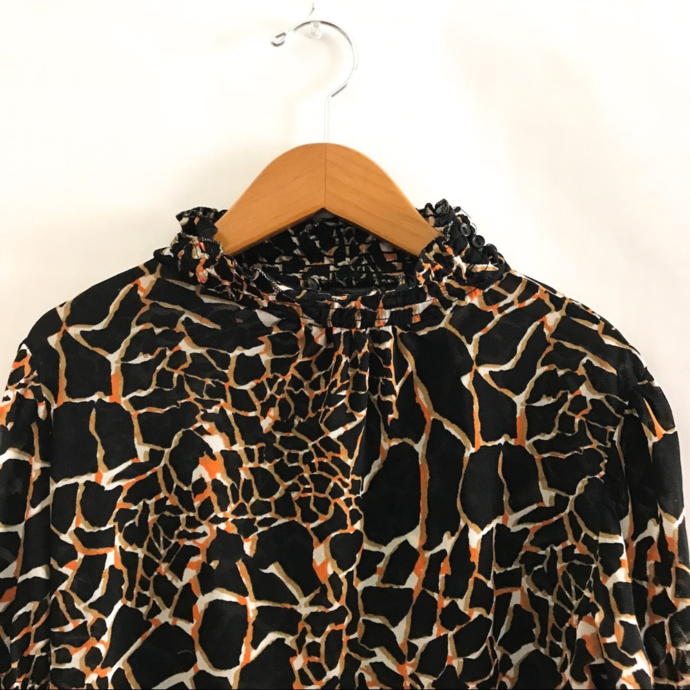 Zara collection mesh shirt